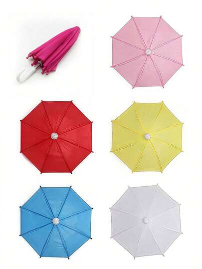 1pc Mini Umbrella 18-Inch Doll Accessory: Adjustable Rain/Sun Umbrella Suitable For 1/4, 1/3 Scale BJD Doll Dress-Up