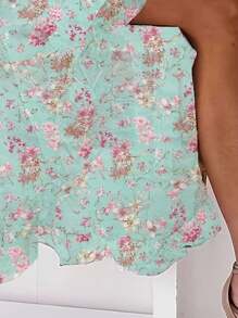 Breezaya 女式无袖V领宽松吊带度假连衣裙，夏季