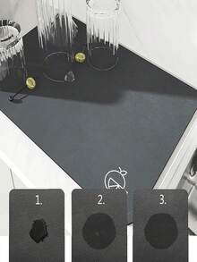 SHEIN 1pc Coffee Mat, Coffee Cup Drying Mat, Coffee Machine Countertop Mat, Coffee Enthusiast Rubber Tableware Drying Mat, Kitchen Splash Proof Mat,Non-Slip Kitchen Mats For Sink Side, Natural And Hygienic Kitchen Essential For Home And Kitchen Room Decor, Part Of Your Cozy Fall& Winter Styles And Christmas Decorations