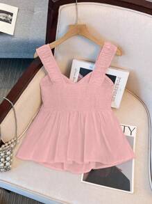 Franclia Débardeur ample avec nœud papillon décoratif pour femmes, vêtements pour l'université