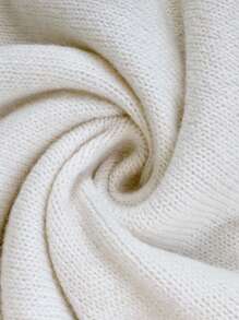 EMERY ROSE Scoop Neck Knit Top, Autumn/Winter Knit Pullover Fall Sweater