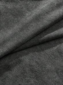 EASEVO T-shirt vintage ample en coton tricoté uni, décontracté et déchiré, à manches courtes, pour les sorties, l'été, le style emo, en grandes tailles pour hommes - Noir - Voir 8