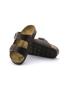 Birkenstock Arizona NLO Habana Women's Adjustable Buckle Casual Slide Sandals - Havana - View 3