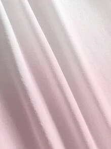 SHEIN X Care Bears 少女休闲渐变卡通熊图案短袖T恤，夏季 - 白色 - 查看 7