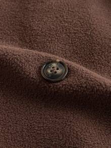 EASEVO Giacca a vento lunga e ampia doppiopetto, da uomo, taglie comode, autunno e inverno