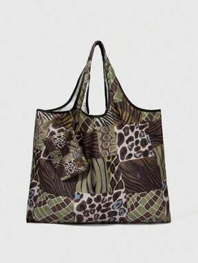 Fairycore Women's Retro Printed Casual Tote Bag