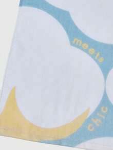 SHEIN 1pc Blue Soft & Comfortable Towel - Multicolor - View 3
