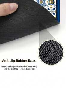 SHEIN 1pc, Coffee Machine Diatom Mud Drainage Pad, Soft Rubber Drain Pad, Non-Slip Super Absorbent And Wear-Resistant Dish-Washing Dry Pad, Placemat For Countertop Dining Kitchen Table Mat, Courtyard Table Decoration, Household Kitchen Supplies - Blue - View 7