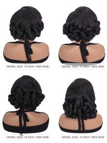 ALL READY WIG 戴上即走 无胶假发 波波头假发 散落式真人发 5x6 蕾丝闭合假发 女士真人发假发 带产前头发的无胶假发 5x6 闭合假发 真人发预拔波波头 度假装扮 旅行 节日 舞会 户外 角色扮演 校园 学校 海滩 婚礼 露营 假日装扮 夏季装扮 度假氛围 魅力 优雅 休闲 2000 年代时尚风格 SS25 关键词 - Natural Black - 查看 10