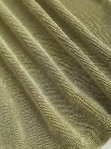 Sweetra Women's New Fashionable Sexy Minimalist Backless Chain Detail Spaghetti Strap Camisole Top - Olive Green - View 7