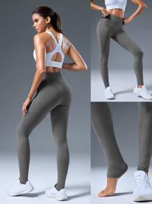 GLOWMODE 31英寸Powersculpt™-Air训练日速干弹力修身接缝紧身裤高强度跑步慢跑健身房锻炼