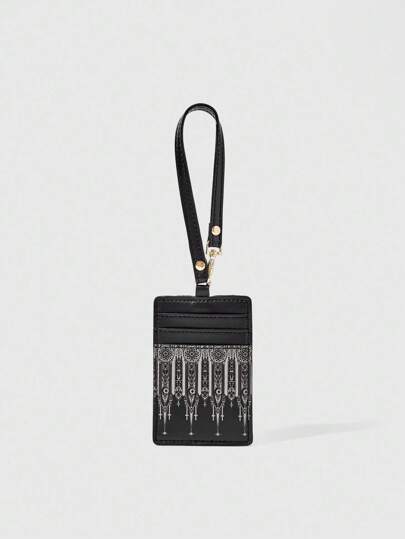 Goth Porte-cartes portatif mode noir