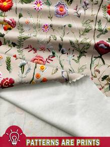 EMERY ROSE Women Retro Floral Print Fitted Casual T-Shirt, Suitable For Summer - Multicolor - View 3