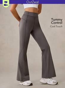 OutZeal Tummy Control Cool Touch Sunproof Flared Pants Daily Casual Yoga - Grey - View 10