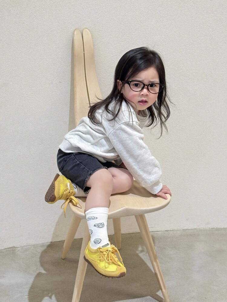 Toddler Girls' Cartoon Print Casual Long Sleeve Sweatshirt, Spring/Autumn