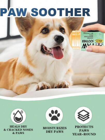 SHEIN 3pcs Pet Foot Care Stick, Dog And Cat Paw Anti-Cracking And Moisturizing Cream, Pet Care, Screw Rod Design Makes Hands Less Dirty And More Convenient. Pet Paw Cream, Dog And Cat Foot Lubrication, Moisturizing, Nourishing And Anti-Cracking Foot Cream
