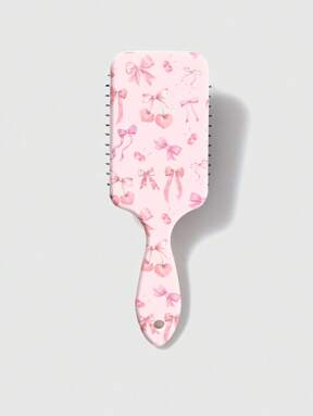 Kawaii Pink Cute Bow Print Air Cushion Massage Hair Brush