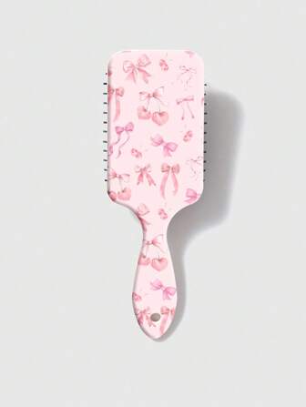 Kawaii Pink Cute Bow Print Air Cushion Massage Hair Brush