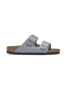 Birkenstock 女士 Arizona LEOI 玄武岩灰色可调节扣环设计休闲凉鞋 - 玄武岩灰 - 查看 1