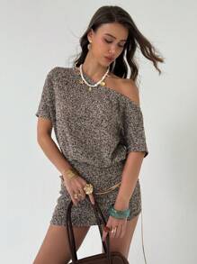 Aloruh Váy ngắn hở lưng gợi cảm thời trang dành cho nữ, trang phục mùa thu, trở lại trường, tiệc chào đón, đi chơi - Màu Tím - Xem 11