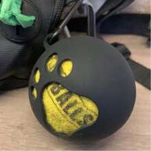 1pc Dog Toy Ball Holder - Leash Attachment, Hands-Free, Pet Toys, Silicone, Lightweight, For All Breeds And Sizes, Fits Standard Tennis Balls