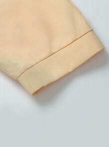 Lacomfia 2pcs Set Casual Comfortable Light Yellow Outfit, New Summer - Yellow - View 3