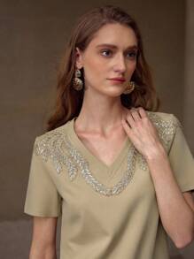 MOTF PREMIUM 刺绣修身T恤