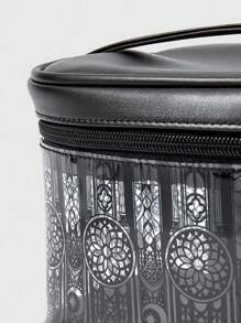 ROMWE Dark Gothic Black Gothic Graphic Print Bucket Bag, Other Storage, Halloween - Black - View 3