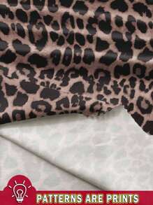 SHEIN LUNE Casual Leopard Print Mini Bodycon Dress, Suitable For Music Festivals In Summer Chic Dress - Multicolor - View 3