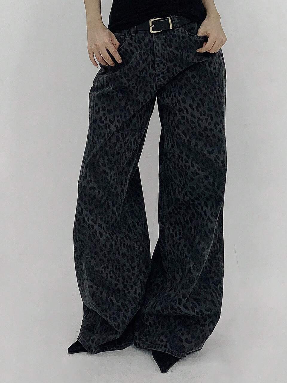 Women's Casual Leopard Print Loose Pants
