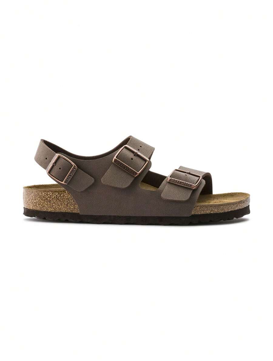 Birkenstock Sandale casual Milano BF Birkibuc cu cataramă reglabilă pentru femei - Lemn dulce grațios - Vizualizare 1