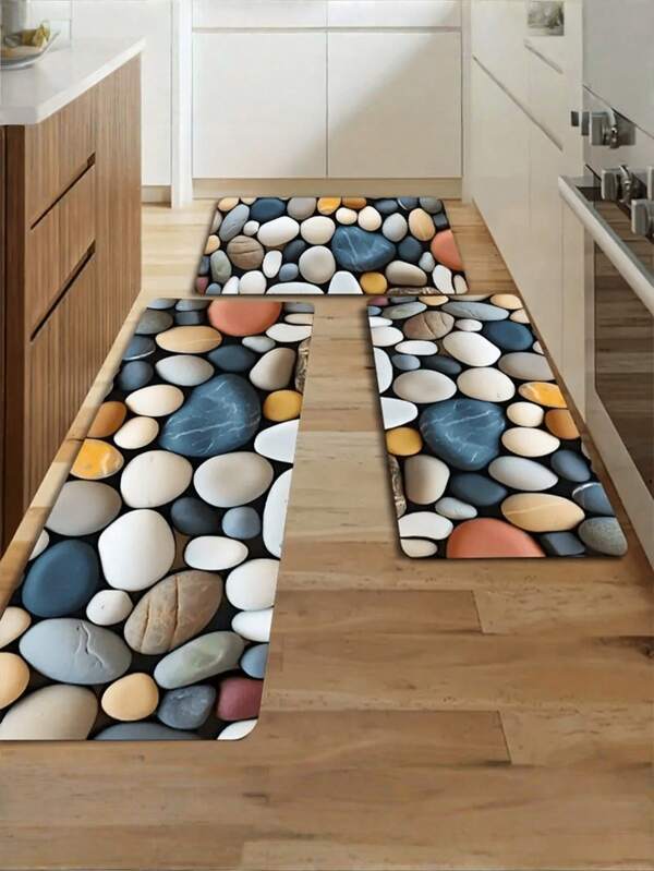 SHEIN 1PC Multicolor Pebble Pattern Rug, Minimalist Bathroom Carpet, Kitchen Floor Mat, Bathroom Mat, Outdoor Rug, Bathroom Decor Bath Mat, Non-Slip Kitchen Floor, Toilet Bath Mat, Doormat For Kitchen, Bathroom, Hallway, Laundry Room,Home Bathroom, Bathroom Accessories, Bathroom Decor, Bathroom Decorations, Kitchen Area Rugs, Laundry, Bedroom, Shower, Indoor Mat Outdoor Rug Door Mat Fall Decor Back To School Entryway Decor