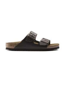 Birkenstock Dép sandal xỏ ngón thường ngày có khóa điều chỉnh Arizona NL dành cho nữ, màu nâu sẫm - Nâu đậm - Xem 1