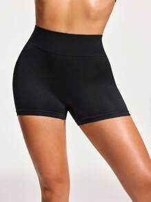 Snug Zone Shorts de fajas con abertura - Negro - Ver 2