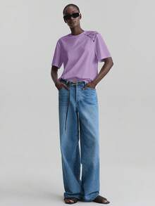 Ontre T-shirt à manches courtes avec col rond en patchwork de dentelle pour femmes, tenue de bureau décontractée urbaine, tenue de bureau formelle pour femmes, pour enseignante, robe d'invitée de mariage, Top de base élégant pour femmes, vêtement d'extérieur