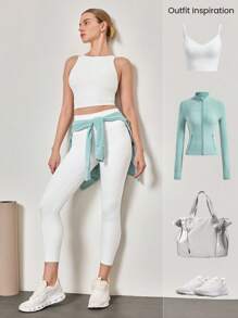 GLOWMODE 24" FeatherFit™ Renew Leggings With Built-In Underwear Low Impact Yoga Daily