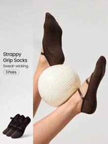 GLOWMODE Chaussettes de yoga et pilates antidérapantes avec construction de doigts sans couture pour une utilisation quotidienne de yoga