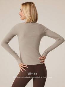 GLOWMODE Chaqueta con forro polar FeatherFit™-Slim-It para mantener el calor, ajuste ceñido con ojales para los pulgares, para otoño, invierno, yoga y uso diario casual