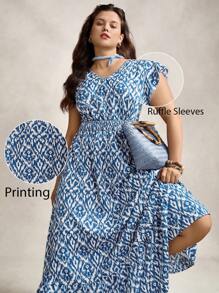 Zelara 大码佩斯利印花长款度假休闲连衣裙 波西米亚风女式夏季服装 女式夏装 女式优雅连衣裙 女式度假服装 女式沙滩装 大码女装 女式超长连衣裙 复古蓝白印花修腰长裙，适合假日约会 波西米亚风长裙 女式碎花连衣裙 女式碎花连衣裙 母亲节波西米亚风长裙 休闲休闲风格海军风 女式海军风连衣裙 女式航海休闲装 女士机场装 秋装 大码校服 返校节礼服 女士生日服装