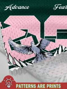 Slaydiva 2 pièces/set T-shirt à manches courtes et short décontractés pour femmes, avec impression du numéro 23 et de pigeon, convient pour l'été - Multicolore - Voir 3