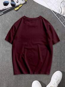 Manfinity Homme 大码男士T恤，男士大码休闲圆领短袖T恤，夏季百搭，修身，清新活力，适合作为送给丈夫和男朋友的礼物