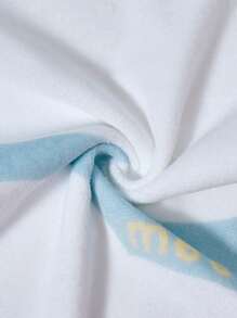 SHEIN 1pc Blue Soft & Comfortable Towel - Multicolor - View 4