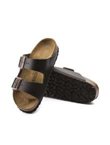 Birkenstock Dép sandal xỏ ngón thường ngày có khóa điều chỉnh Arizona NL dành cho nữ, màu nâu sẫm - Nâu đậm - Xem 4