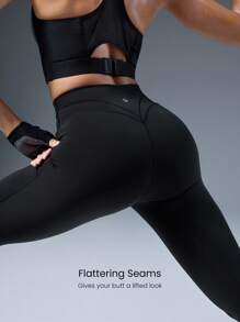GLOWMODE 31" Powersculpt™-Air Training Day Quick-Dry Stretchy Flattering Seam Leggings High-Impact Running Jogging Gym Workout Fall Winter