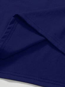 Manfinity EMRG maglietta casual da uomo a maniche corte con stampa a lettere, estiva