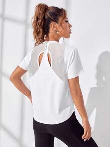 SHEIN With My Calm Débardeur de sport à imprimé géométrique, Débardeur de gym Top de workout