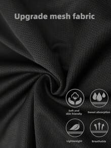 Manfinity Sport Corelite Men's Contrast Color Print Drawstring Waist Sports Shorts