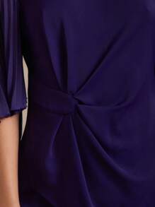 Amorya Neues, elegantes High-End-Set aus Chiffon-Hemd mit plissierten Ärmeln und Hose mit weitem Bein für Damen, 2 Stücke Set, geeignet für den Nachmittagstee, den Alltag und viele weitere Anlässe, geeignet für den Arbeitsweg, für Frauen im Old-Money-Stil, für Business-Casual-Damen, Lehrer-Outfits für Damen, 2025 neues Leinen-Outfit