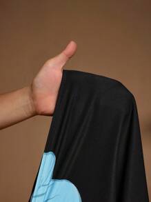 SHEIN CURVE+ 大码女装春夏休闲优雅波西米亚风黑色编织V领直筒连衣裙卡夫坦连衣裙大码连衣裙复活节连衣裙女士春季套装，曲线加大码，波西米亚度假夏季/乡村/海滩度假装/沙滩装/沙滩装，女士夏季连衣裙，休闲连衣裙 - 彩色 - 查看 8