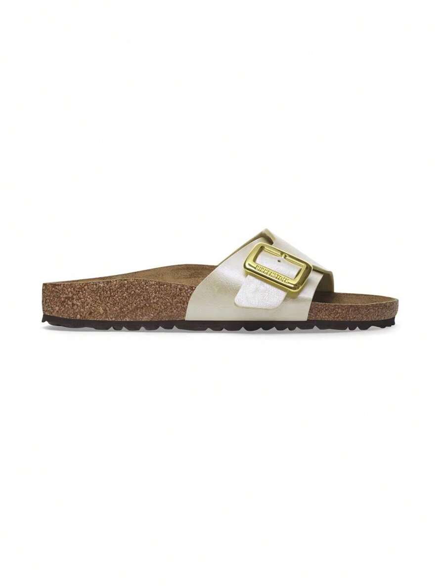 Birkenstock Catalina CB BF 优雅珍珠白女士可调节扣环设计休闲拖鞋 - 優雅珍珠白 - 查看 1